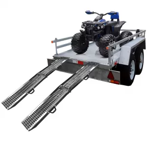 2 pieces folding loading ramp 180cm for quad, motorcycle and more, max. 450kg