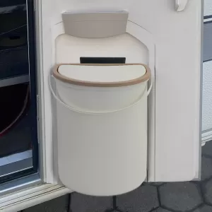 Trash can with lid for motorhome camping boats caravans
