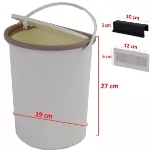 Trash can with lid for motorhome camping boats caravans