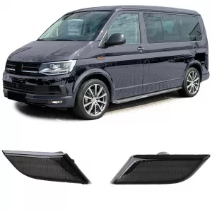 Black LED STRIPE side indicators suitable for VW T6.1 from 2020