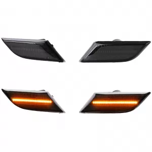 Black LED STRIPE side indicators suitable for VW T6.1 from 2020
