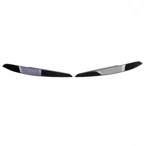 Headlight Eyebrows Evil Look Black Gloss suitable for VW Polo 6R 6C 09-17