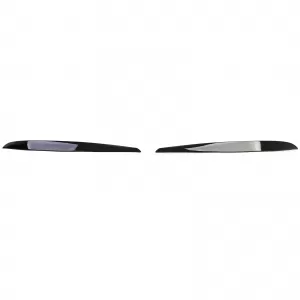 Headlight Eyebrows Evil Look Black Gloss suitable for VW Polo 6R 6C 09-17