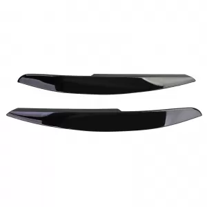 Headlight Eyebrows Evil Look Black Gloss suitable for VW Polo 6R 6C 09-17