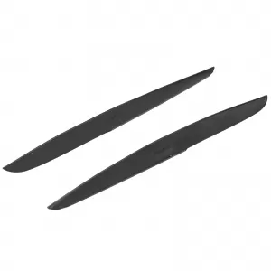 Headlight Eyebrows Evil Look Black Gloss suitable for VW Polo 6R 6C 09-17