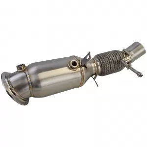 Tubo di sostituzione downpipe in acciaio inox Motorsport adatto per BMW Serie 5 F10 F11 N20 520i 528i-image-6206785