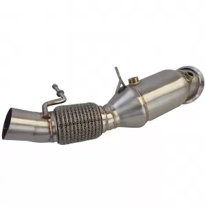 Tubo di sostituzione downpipe in acciaio inox Motorsport adatto per BMW Serie 5 F10 F11 N20 520i 528i-image-6206786