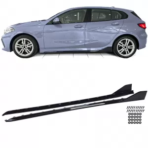 Side Skirt Attachment Gloss Black suitable for 1 Series BMW F40 from 2019