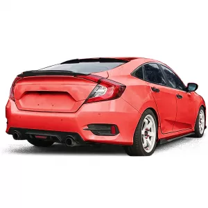 Sport RS Roof Spoiler Gloss Black for Honda Civic FC 2016-2020 Sedan