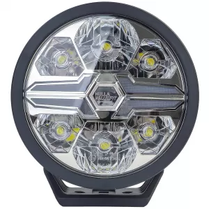 Faro ausiliario a fascio alto LED HELLAVALUEFIT Black Blade 9˝ rotondo senza registrazione-image-6206884