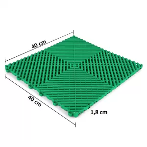 Placă de podea RAMROXX Performance pentru garaj Verde 40x40cm 6 bucăți 0.96mp-image-6206940