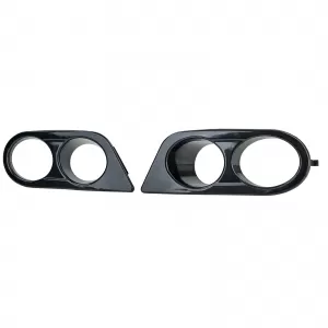 Fog light covers bumper black gloss suitable for 3 Series BMW E46 98-07