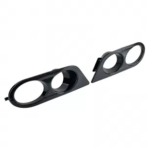 Fog light covers bumper black gloss suitable for 3 Series BMW E46 98-07