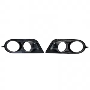 Fog light covers bumper black gloss suitable for 3 Series BMW E46 98-07