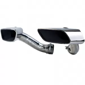 Terminali di scarico quadrati look M50 in acciaio inox adatti per BMW X6 30d 40d E71 08-14-image-6206968