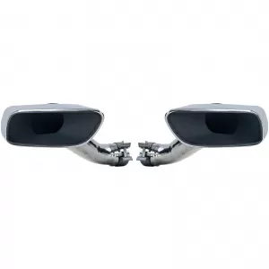 Terminali di scarico quadrati look M50 in acciaio inox adatti per BMW X6 30d 40d E71 08-14-image-6206969