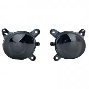 Clear Glass Fog Light Set Black Smoke for VW Passat B5 3BG 2000-2005