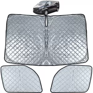 Set de parasolar blackout în 3 piese, potrivit pentru Ford Transit Custom 2018-2023