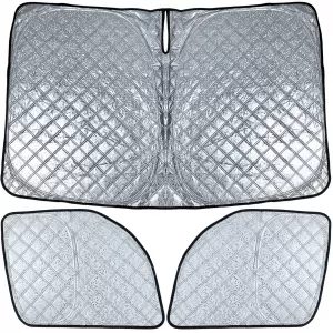 Set de parasolar blackout în 3 piese, potrivit pentru Ford Transit Custom 2018-2023-image-6207023