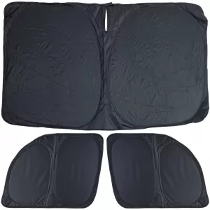 Set de parasolar blackout în 3 piese, potrivit pentru Ford Transit Custom 2018-2023-image-6207024