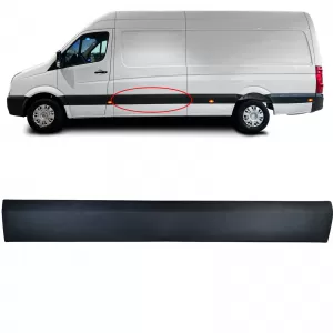 Trim strip sliding door side panel left for VW Crafter 30-50 2E 06-16 L2 L3 L4