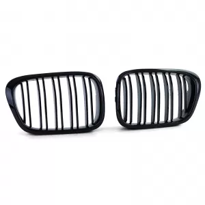 Grilaj sport cu dublu fante, lucios, potrivit pentru BMW Seria 5 E39 95-03-image-6207177