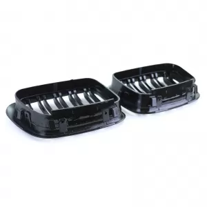 Double slat kidney grille Performance gloss black for 3 Series BMW E46 1998-2001