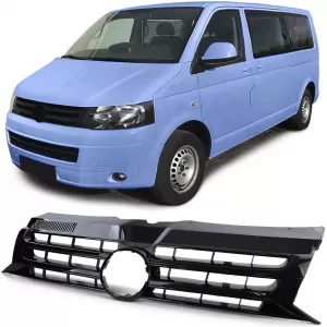 Sport grille black gloss for emblem for VW Bus T5 Facelift 09-15