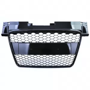 Griglia del radiatore a nido d'ape senza emblema nera lucida, adatta per Audi TT 8J pre-facelift 06-10-image-6207275