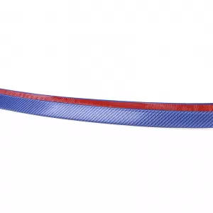 Front spoiler lip side skirts universal flexible 2.5m x 5cm carbon look blue