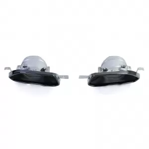 Diffusore posteriore sportivo lucido + terminali di scarico look 440 adatto per BMW Serie 4 G22 G23 420 430-image-6207339