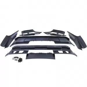 Set di kit carrozzeria performance anteriore e posteriore nero lucido adatto per BMW X5 E70 07-10-image-6207418