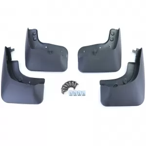 Mud flap set front and rear black for VW Tiguan 1 5N 07-18