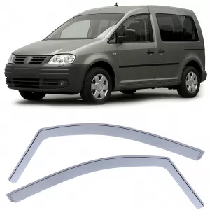 Wind deflector rain guard wind protection clear for VW Caddy 3 2K 04-15