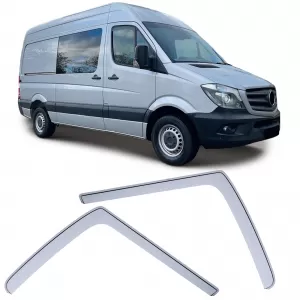 Wind deflector rain guard wind protection clear for Mercedes Sprinter W906 06-18