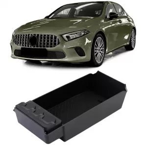 Storage compartment insert in center armrest for Mercedes A-Class W177 V177 from 2018