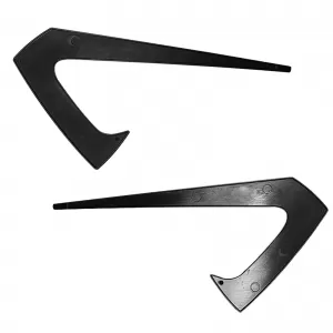 Spoiler trims side camera black gloss fits for Tesla Model 3