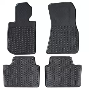 Car Rubber Floor Mats Black Premium Set for 3 Series BMW G20 G21 from 18