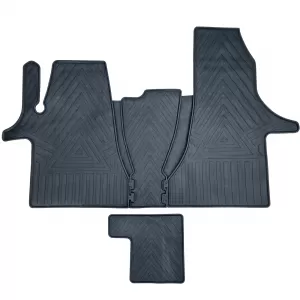 Premium rubber floor mat set 4-piece fits VW Bus Transporter T6.1 from 2019