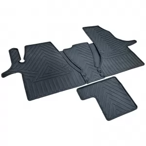 Premium rubber floor mat set 4-piece fits VW Bus Transporter T6.1 from 2019