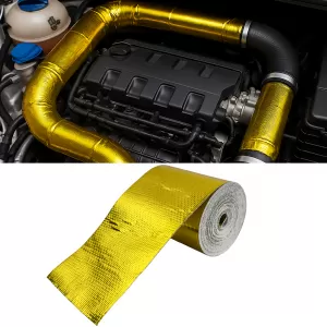 450°C Gold Thermal Insulation Tape Heat Shield Self-Adhesive 5 Meters x 50mm