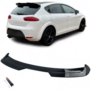 Roof Rear Spoiler Racing Lip Gloss Black for Seat Leon 1P Facelift 2009-2012