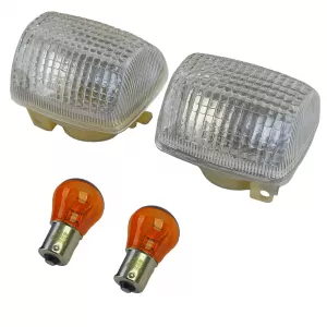 Motorcycle Indicator Lens Indicator Set White for Honda CBR / VFR / NTV / CB / XBR
