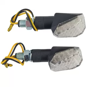 Motorcycle LED Mini Turn Signal Custom Mini Indicator Clear Lens with E-Mark 20mm
