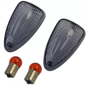 Motorcycle Indicator Lens Indicator Lenses Black Tinted for BMW / Moto Guzzi