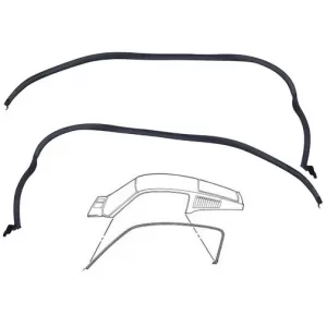 Roof edge seal side window for Ford Mustang 64-66 Fastback