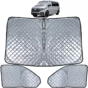 Sunshade blackout 3-piece set for VW Bus Transporter T6.1 from 2019