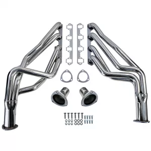 Set di collettori 4-in-1 in acciaio inossidabile adatto per Ford Mustang SBF 64-73 289 302 351W-image-6207853