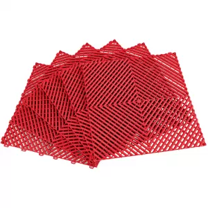 RAMROXX Performance floor tile garage floor Floor red 40x40cm 6 pieces 0.96sqm