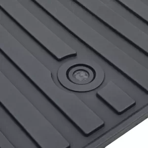 Car Rubber Floor Mats Black Premium Set for Ford Tourneo Transit Custom from 2023
